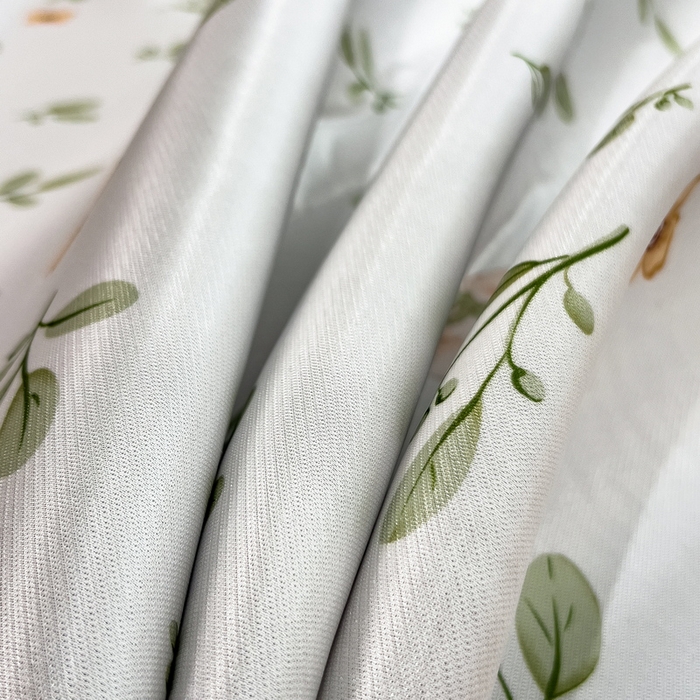 91家纺网 家纺一手货源 找家纺 丝羽坊 2026新款小版印花碳光冰丝凉席平铺款 绿叶