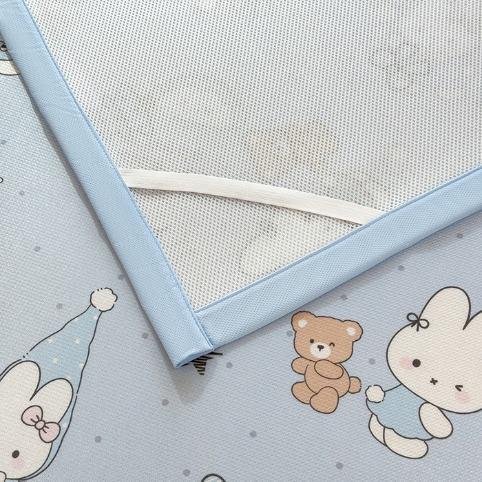 91家纺网 家纺一手货源 找家纺 丝羽坊 2026新款小版印花碳光冰丝凉席平铺款 梦幻童话