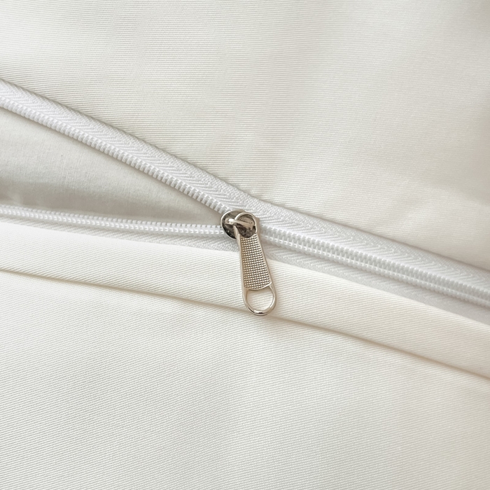 91家纺网 家纺一手货源 找家纺 大麦家纺 2026新款水洗真丝提花床盖四件套丝韵繁花 丝韵繁花-象牙白