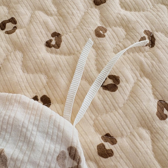 91家纺网 家纺一手货源 找家纺 铠畅 2026新款泡芙纱皱皱棉床裙款四件套 云柔 奶咖新豹