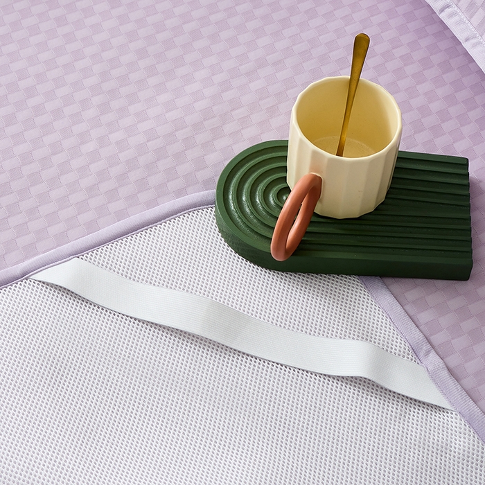 91家纺网 家纺一手货源 找家纺 LADYCOCO可可家居 2026新款冰皮小提花三明治凉席三件套 席子-空镜-紫