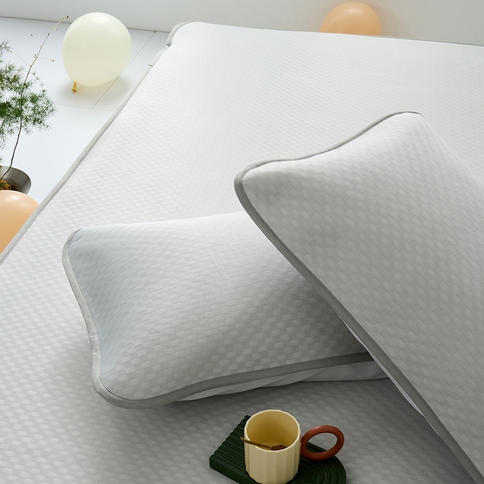 91家纺网 家纺一手货源 找家纺 LADYCOCO可可家居 2026新款冰皮小提花三明治凉席三件套 席子-空镜-灰