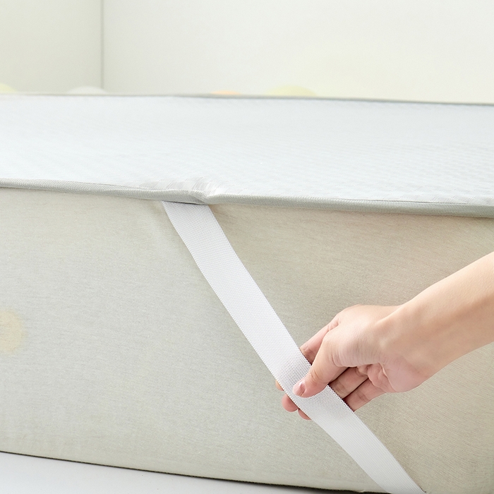 91家纺网 家纺一手货源 找家纺 LADYCOCO可可家居 2026新款冰皮小提花三明治凉席三件套 席子-空镜-灰