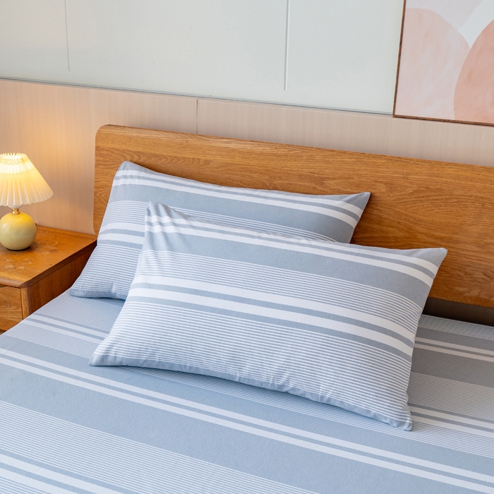 91家纺网 家纺一手货源 找家纺 （总）居美良品 2026新款A类100%全棉色织老粗布床笠床单枕套二三件套