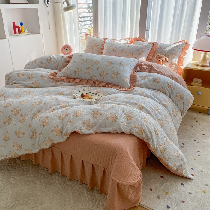 91家纺网 家纺一手货源 找家纺 （总）佳品居 2026新款泡芙棉床盖款四件套