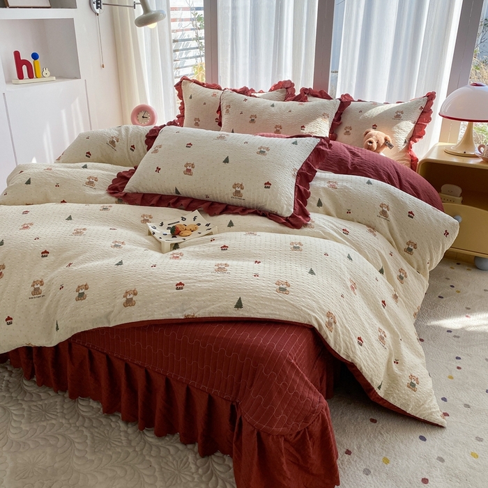 91家纺网 家纺一手货源 找家纺 （总）佳品居 2026新款泡芙棉床盖款四件套