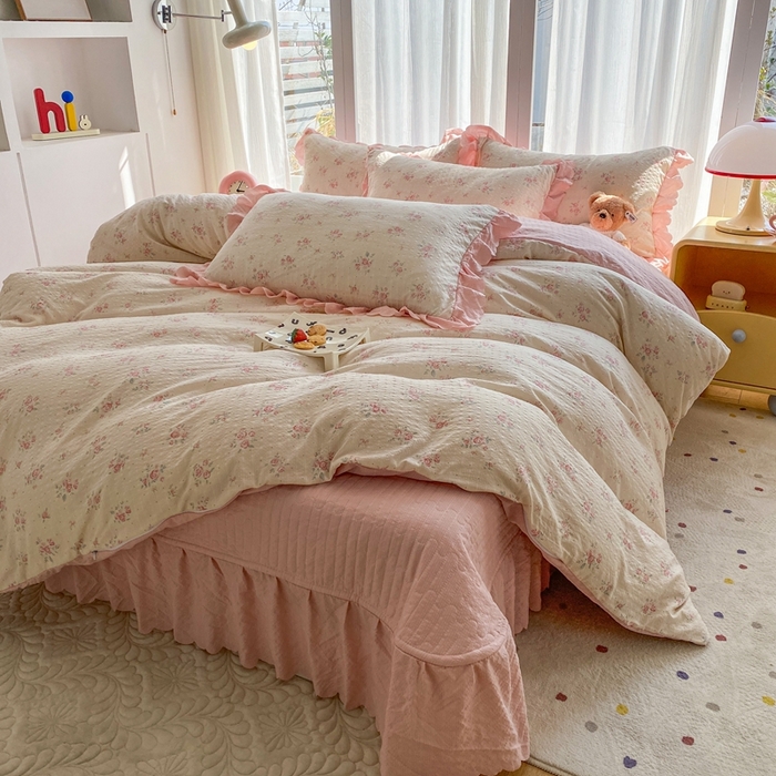 91家纺网 家纺一手货源 找家纺 （总）佳品居 2026新款泡芙棉床盖款四件套