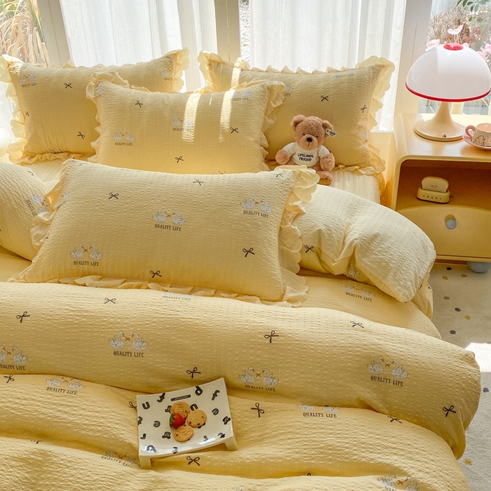 91家纺网 家纺一手货源 找家纺 （总）佳品居 2026新款泡芙棉床盖款四件套