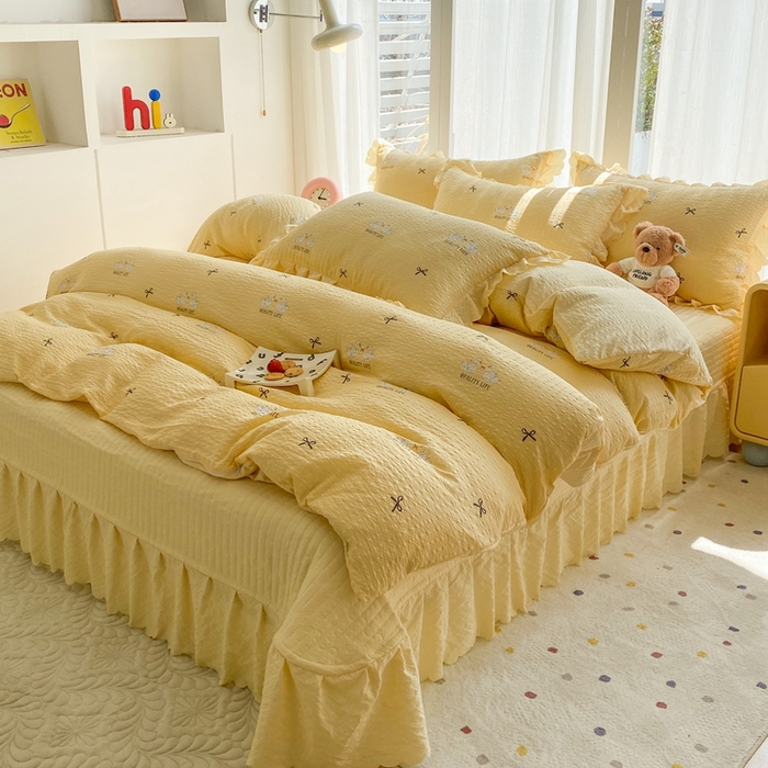 91家纺网 家纺一手货源 找家纺 （总）佳品居 2026新款泡芙棉床盖款四件套