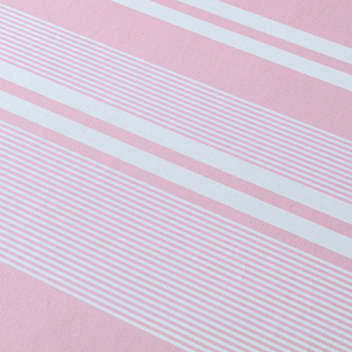 91家纺网 家纺一手货源 找家纺 居美良品 2026新款A类100%全棉色织老粗布床笠床单枕套二三件套 云锦-浅粉