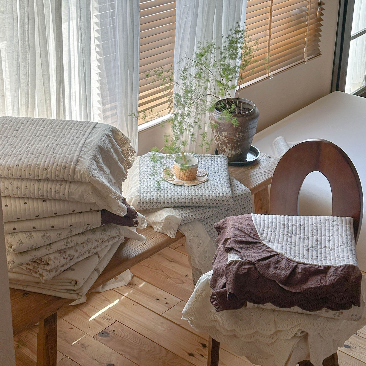 91家纺网 家纺一手货源 找家纺 （总）孑寐家纺 2026新款亲肤舒适全棉棉麻单床盖床盖单件