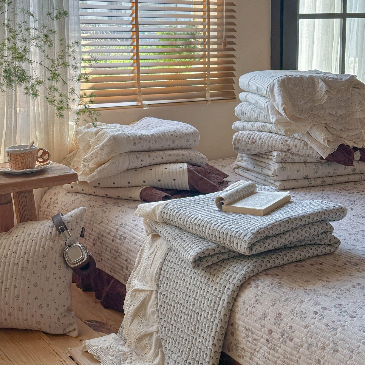 91家纺网 家纺一手货源 找家纺 （总）孑寐家纺 2026新款亲肤舒适全棉棉麻单床盖床盖单件