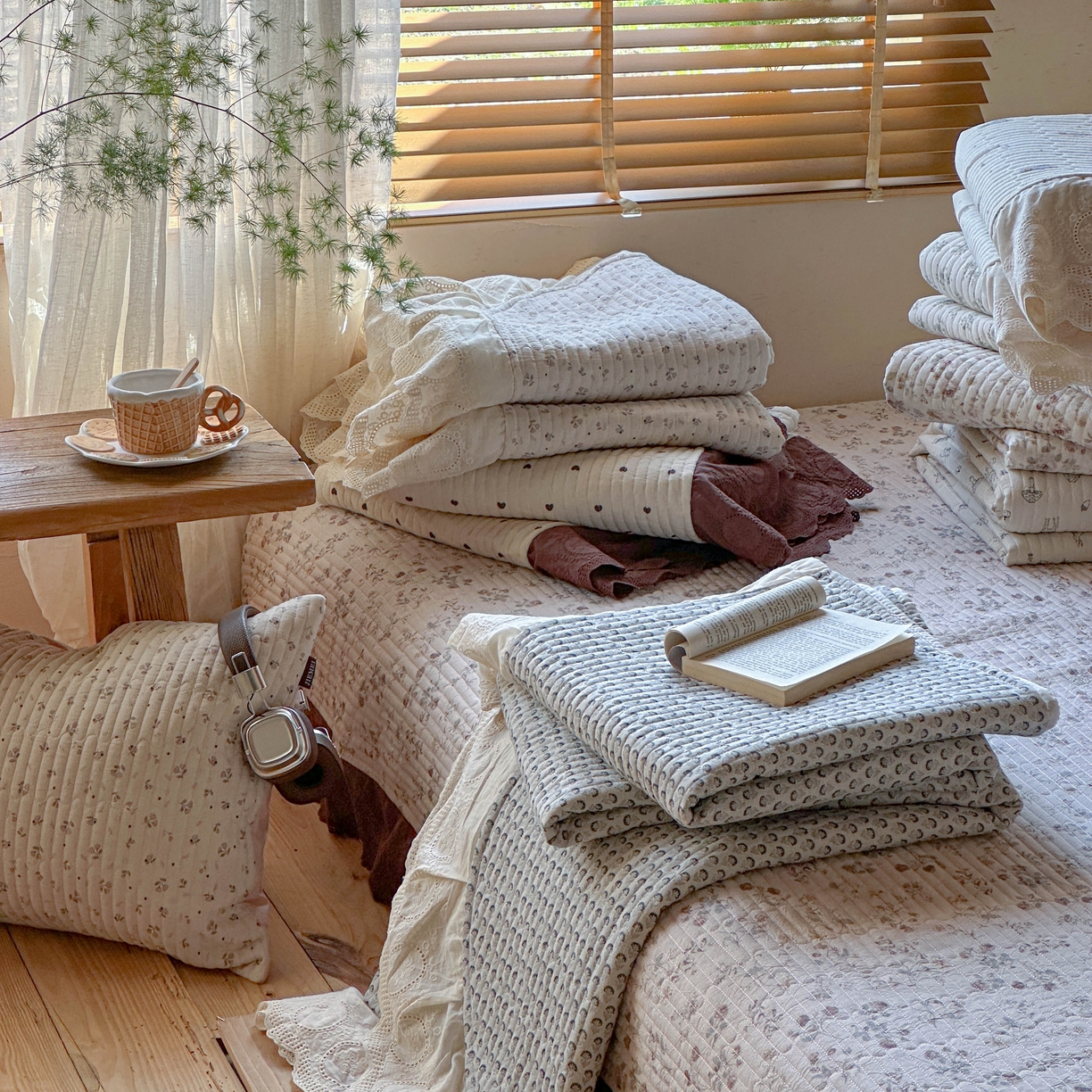 91家纺网 家纺一手货源 找家纺 （总）孑寐家纺 2026新款亲肤舒适全棉棉麻单床盖床盖单件