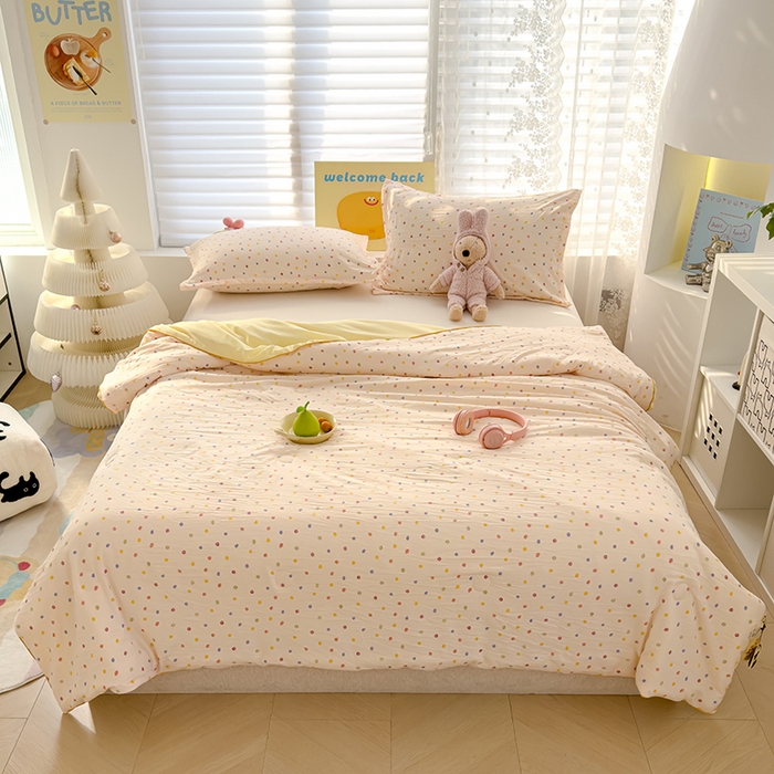 91家纺网 家纺一手货源 找家纺 （总）桔禾家纺 2026水洗皱皱纱夏被 