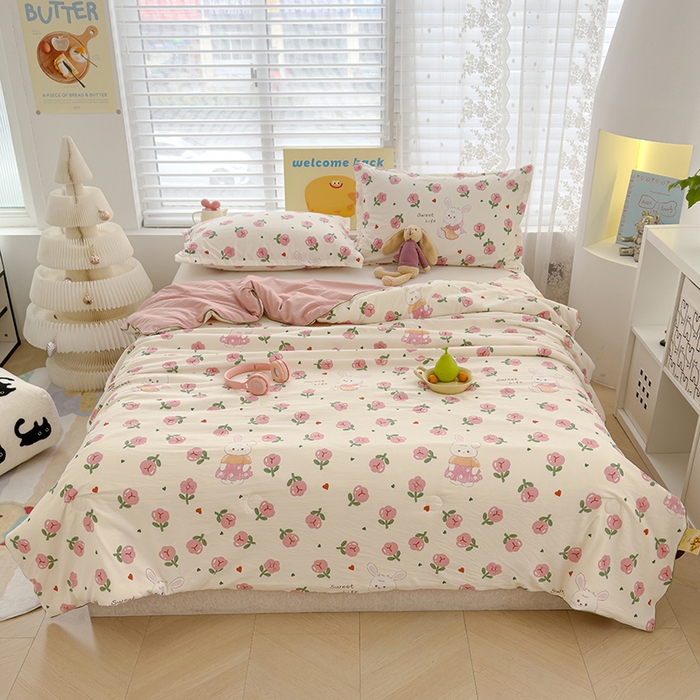 91家纺网 家纺一手货源 找家纺 （总）桔禾家纺 2026水洗皱皱纱夏被 