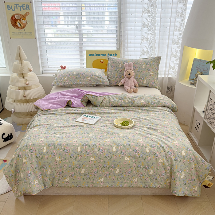 91家纺网 家纺一手货源 找家纺 （总）桔禾家纺 2026水洗皱皱纱夏被 