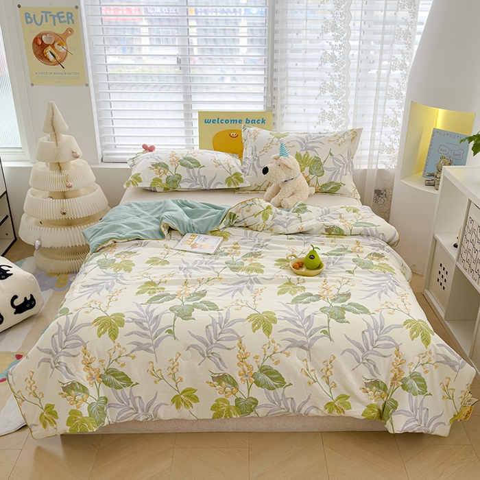 91家纺网 家纺一手货源 找家纺 （总）桔禾家纺 2026水洗皱皱纱夏被 