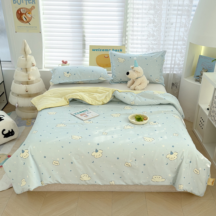 91家纺网 家纺一手货源 找家纺 （总）桔禾家纺 2026水洗皱皱纱夏被 