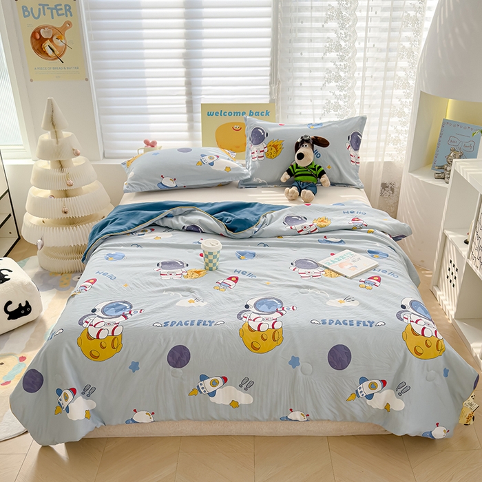 91家纺网 家纺一手货源 找家纺 （总）桔禾家纺 2026水洗皱皱纱夏被 