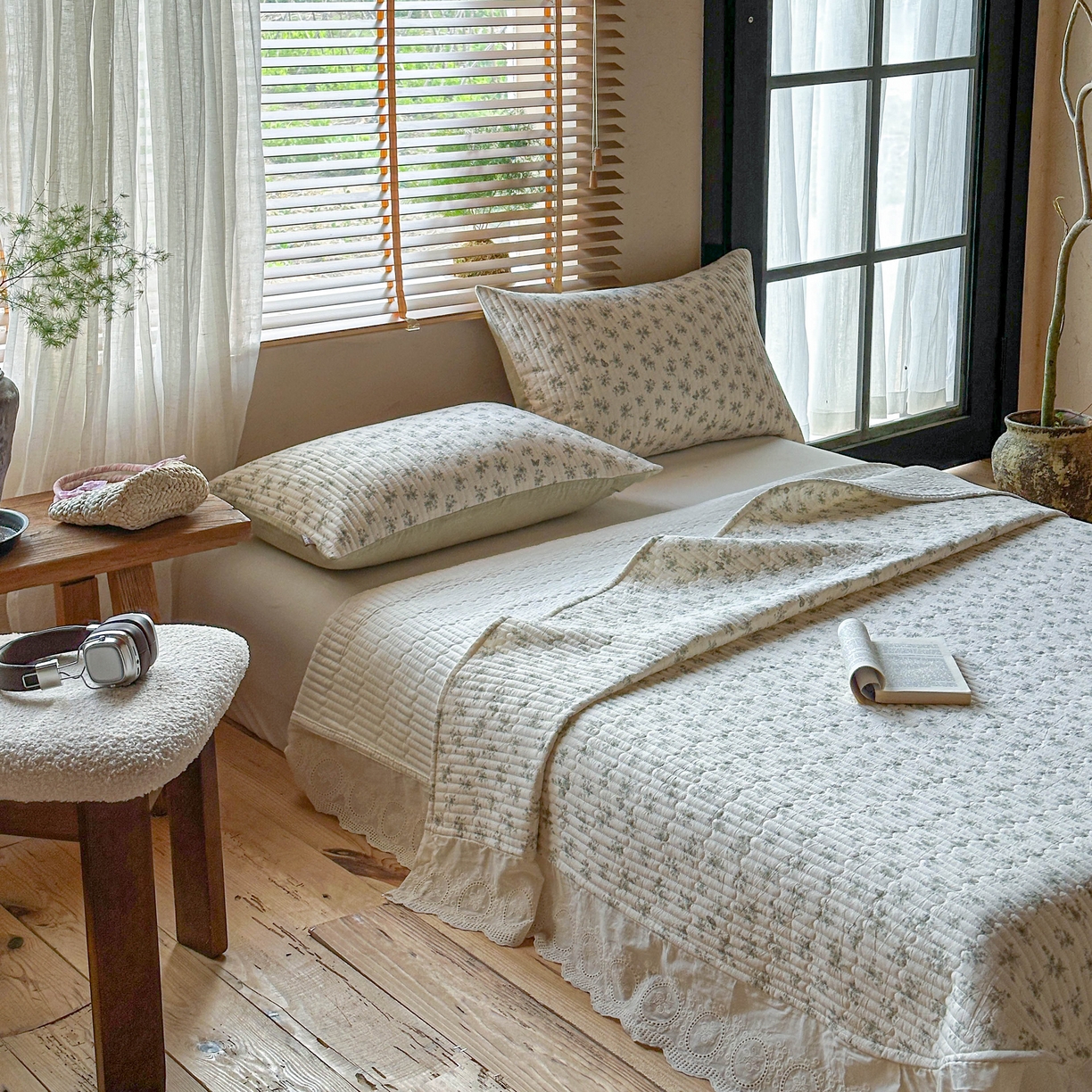 91家纺网 家纺一手货源 找家纺 （总）孑寐家纺 2026新款亲肤舒适全棉棉麻单床盖床盖单件