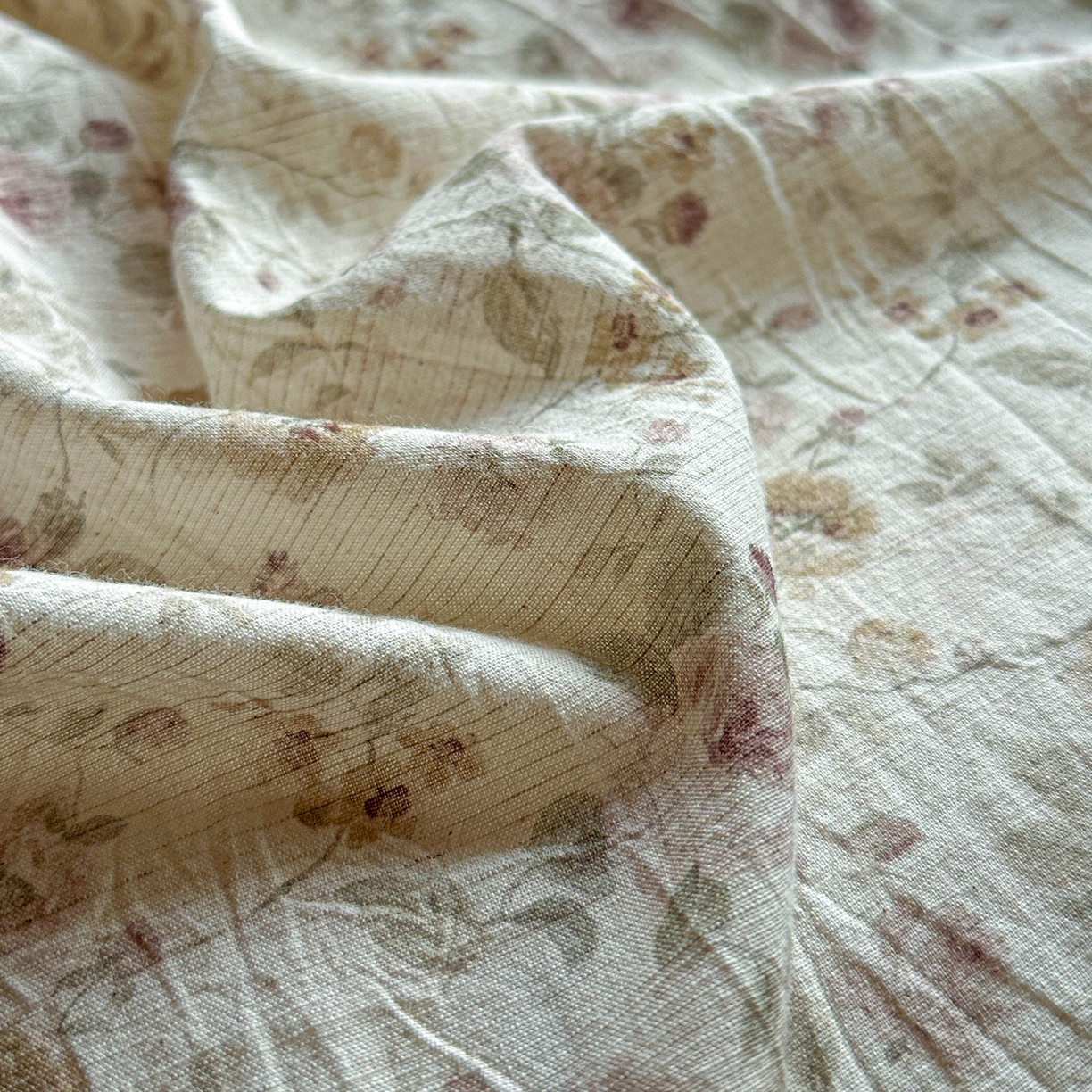 91家纺网 家纺一手货源 找家纺 孑寐家纺 2026新款亲肤舒适全棉棉麻单床盖床盖单件 春日絮语