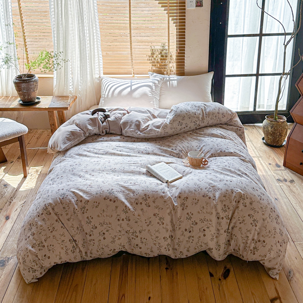 91家纺网 家纺一手货源 找家纺 孑寐家纺 2026新款亲肤舒适全棉棉麻单床盖床盖单件 红唇之吻