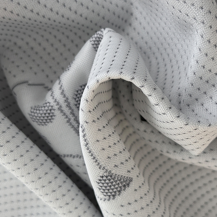 91家纺网 家纺一手货源 找家纺 七里香 2026新款提花冰豆豆床裙款凉席三件套四件套 床裙款蝴蝶结-灰