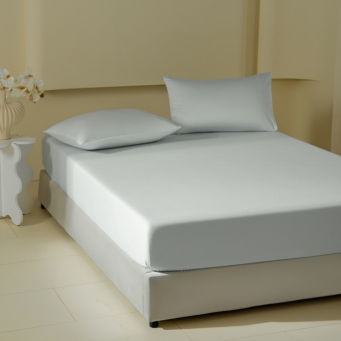 91家纺网 家纺一手货源 找家纺 佳汐蓝家纺 2026春夏新款贡缎长绒棉纯棉单床笠 床笠单件 藕灰