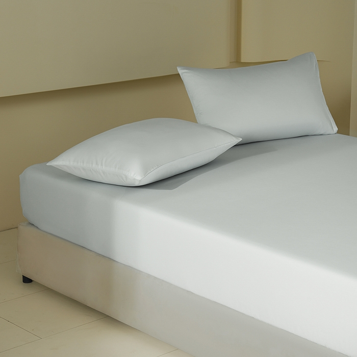 91家纺网 家纺一手货源 找家纺 佳汐蓝家纺 2026春夏新款贡缎长绒棉纯棉单床笠 床笠单件 藕灰