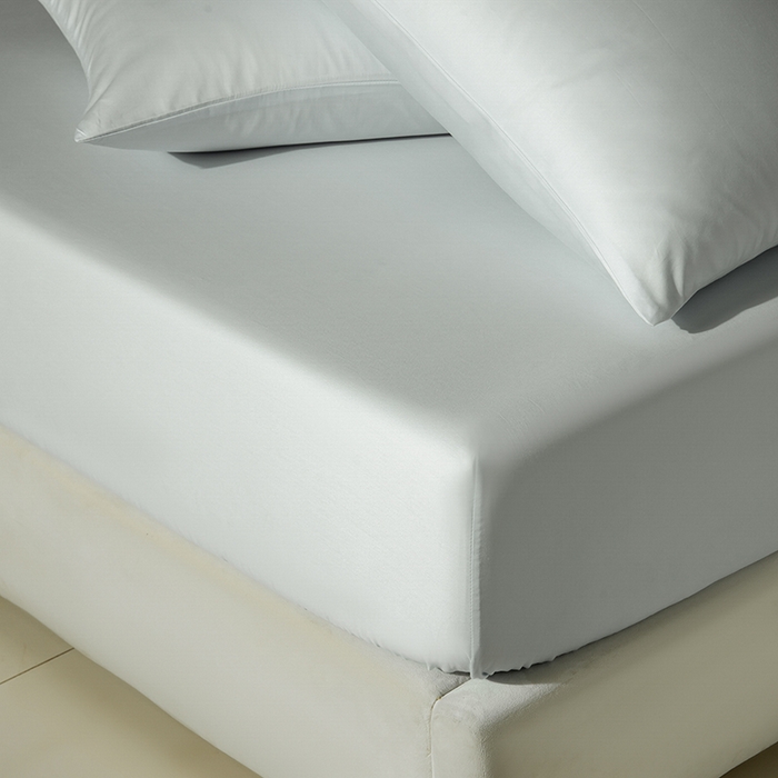 91家纺网 家纺一手货源 找家纺 佳汐蓝家纺 2026春夏新款贡缎长绒棉纯棉单床笠 床笠单件 藕灰