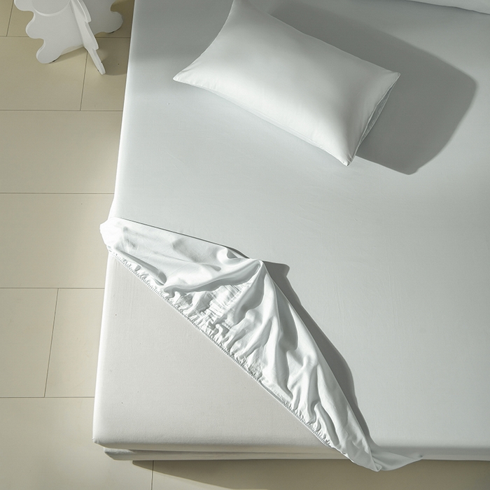 91家纺网 家纺一手货源 找家纺 佳汐蓝家纺 2026春夏新款贡缎长绒棉纯棉单床笠 床笠单件 藕灰