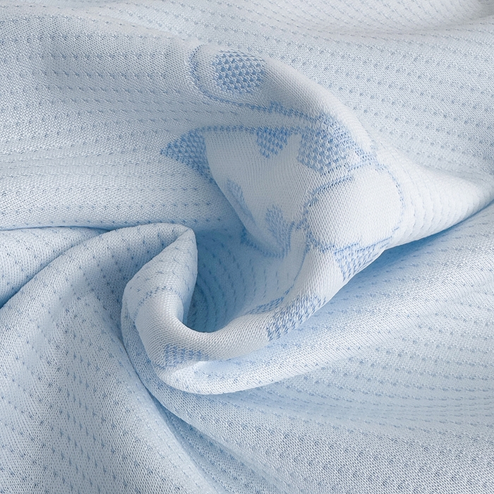 91家纺网 家纺一手货源 找家纺 七里香 2026新款提花冰豆豆床裙款凉席三件套四件套 床裙款蝴蝶结-蓝