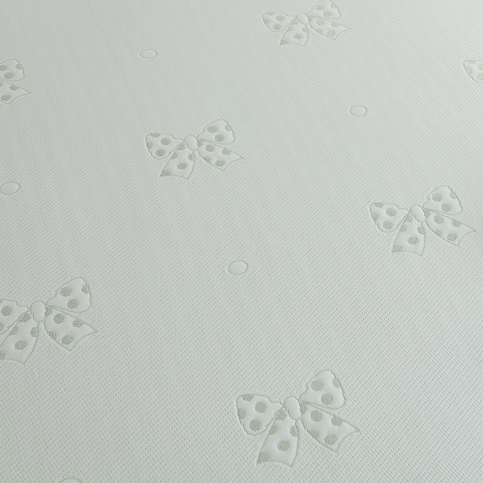 91家纺网 家纺一手货源 找家纺 七里香 2026新款提花冰豆豆床裙款凉席三件套四件套 床裙款蝴蝶结-绿