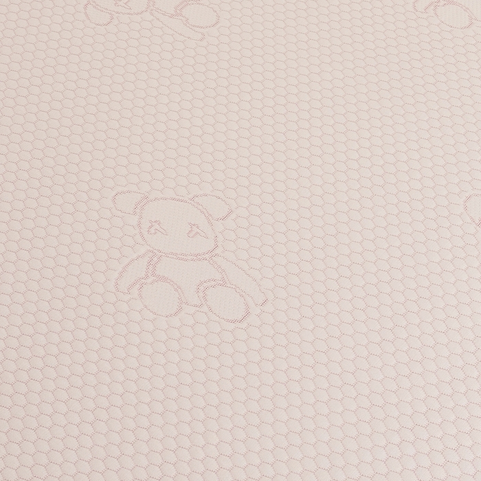 91家纺网 家纺一手货源 找家纺 七里香 2026新款提花冰豆豆床裙款凉席三件套四件套 床裙款小熊-粉