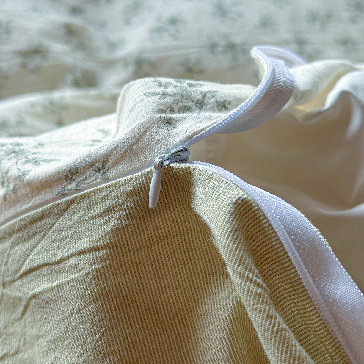 91家纺网 家纺一手货源 找家纺 孑寐家纺 2026新款亲肤舒适全棉棉麻单床盖床盖单件 清风蝶语