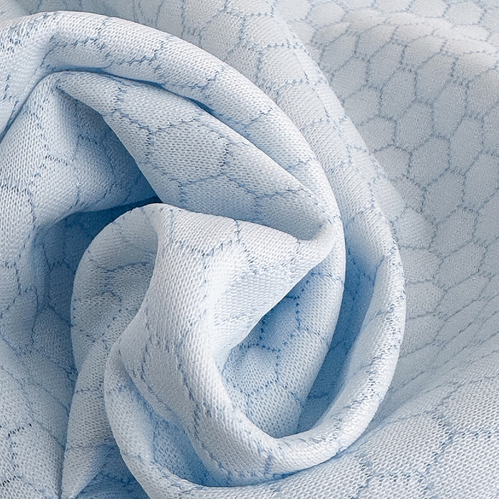 91家纺网 家纺一手货源 找家纺 七里香 2026新款提花冰豆豆床裙款凉席三件套四件套 床裙款小熊-蓝