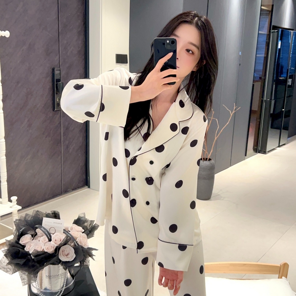 91家纺网 家纺一手货源 找家纺 （总）妍景家居生活馆 2026春夏新款冰雪丝-奶牛啵啵家居服