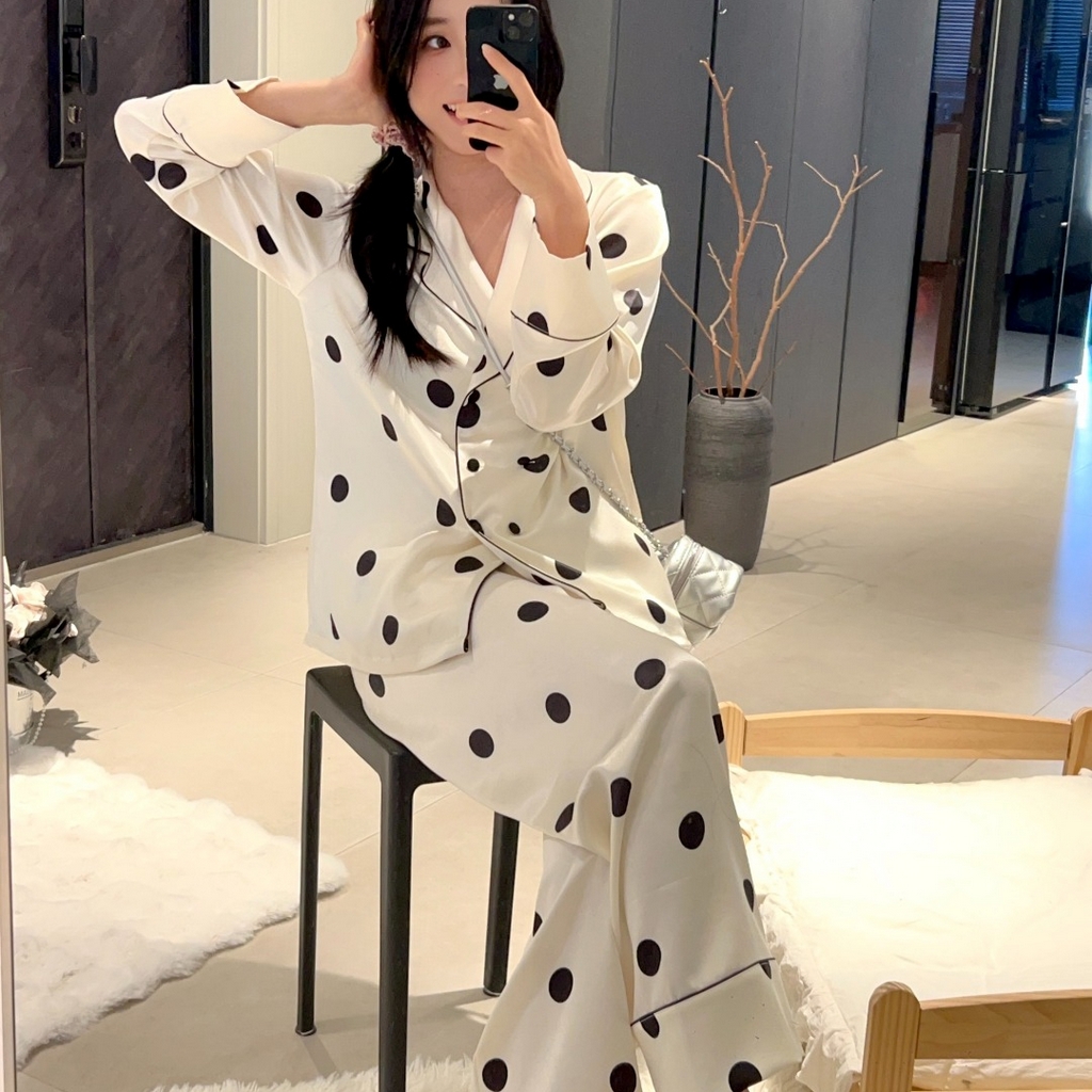 91家纺网 家纺一手货源 找家纺 （总）妍景家居生活馆 2026春夏新款冰雪丝-奶牛啵啵家居服