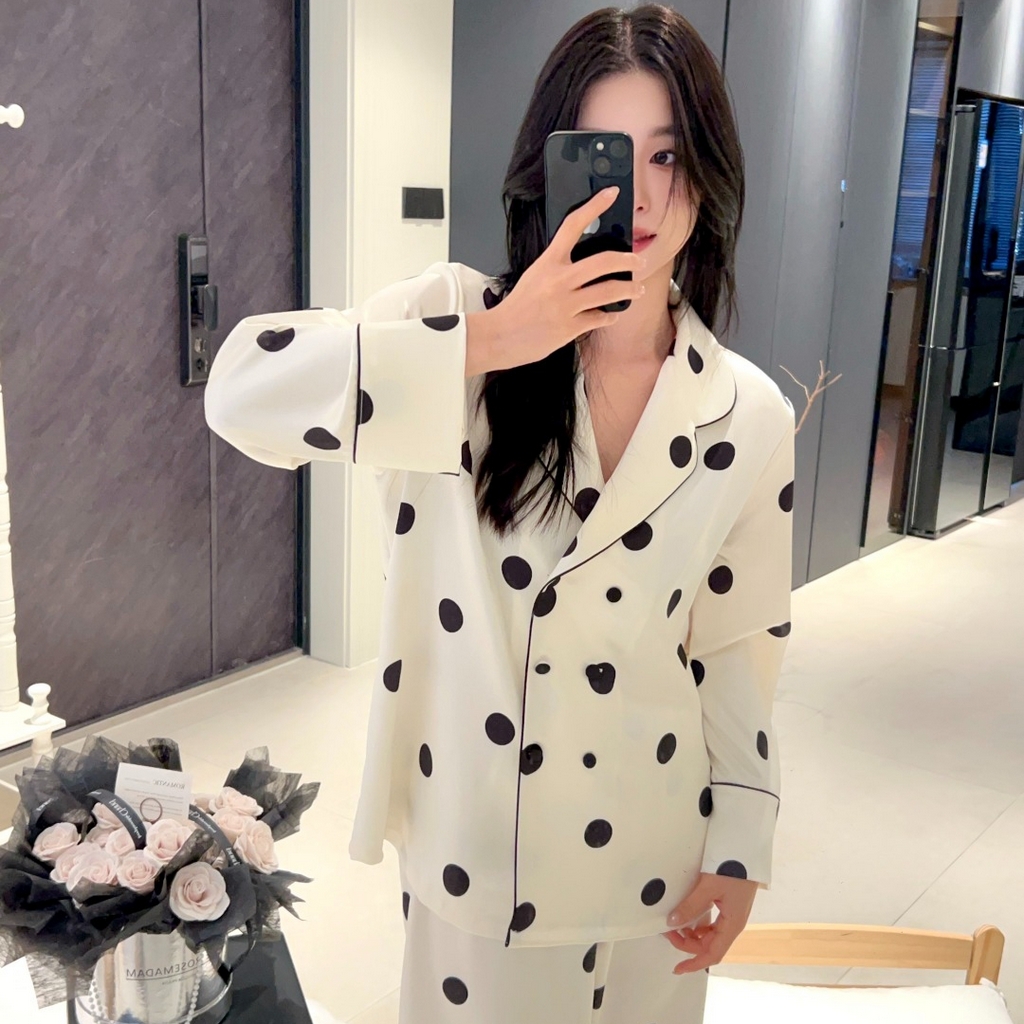 91家纺网 家纺一手货源 找家纺 （总）妍景家居生活馆 2026春夏新款冰雪丝-奶牛啵啵家居服