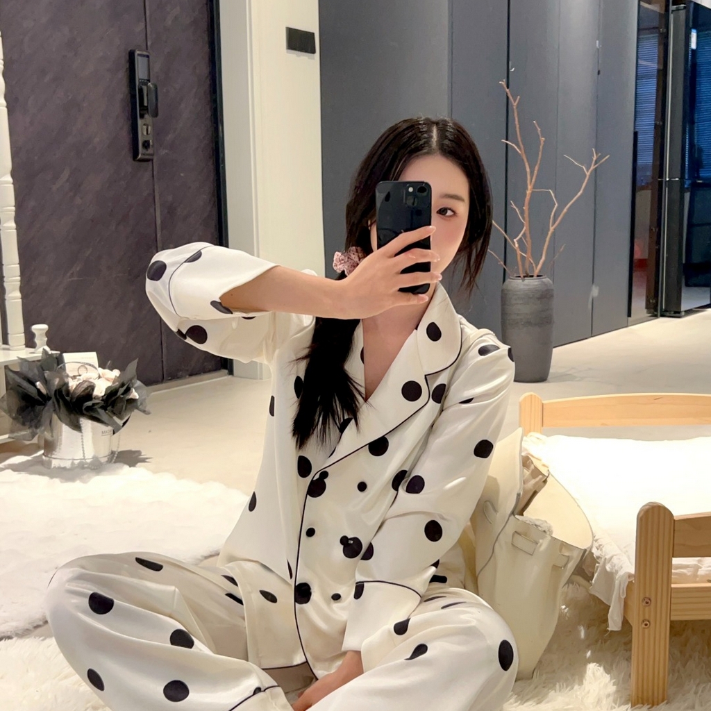 91家纺网 家纺一手货源 找家纺 （总）妍景家居生活馆 2026春夏新款冰雪丝-奶牛啵啵家居服