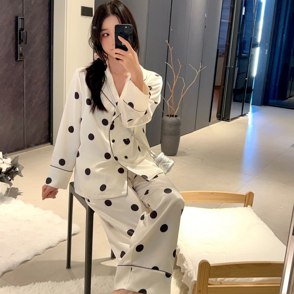 91家纺网 家纺一手货源 找家纺 （总）妍景家居生活馆 2026春夏新款冰雪丝-奶牛啵啵家居服