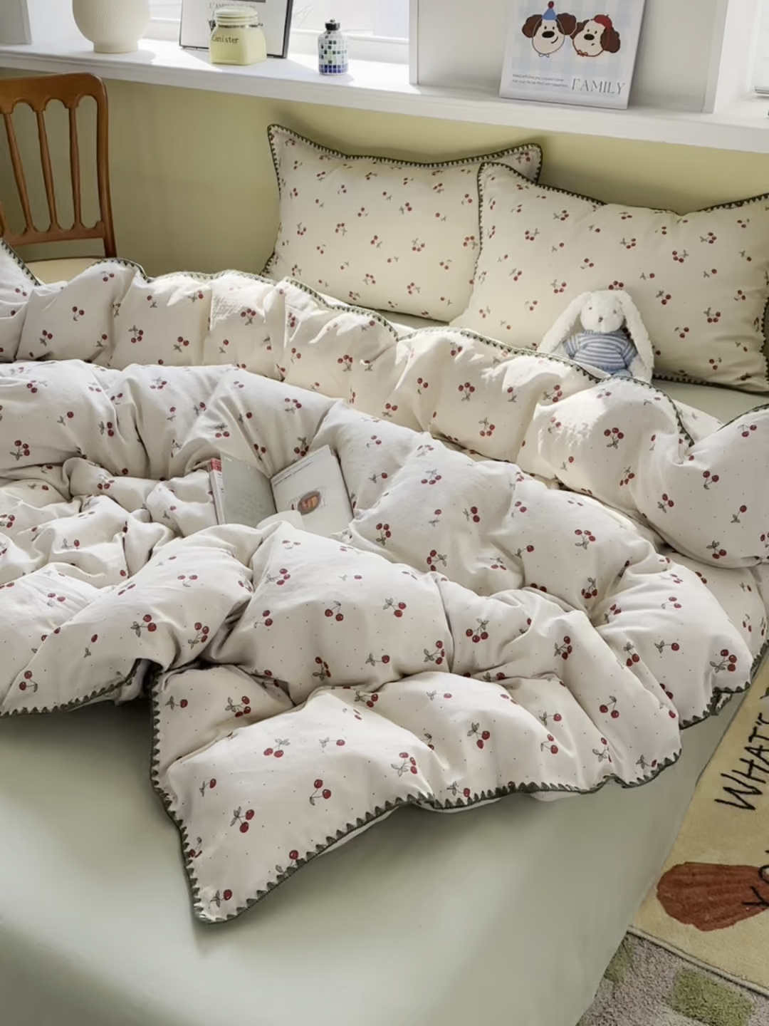 91家纺网 家纺一手货源 找家纺 （总）瑞莱 2026新款A类全棉纯棉有氧双层纱四件套