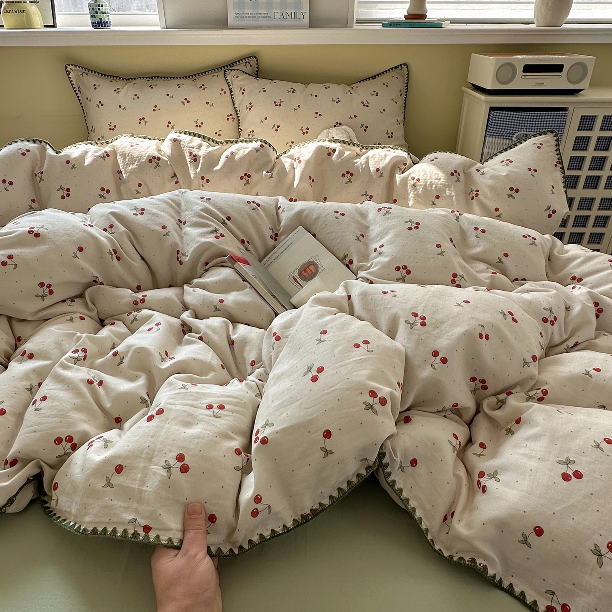 91家纺网 家纺一手货源 找家纺 （总）瑞莱 2026新款A类全棉纯棉有氧双层纱四件套