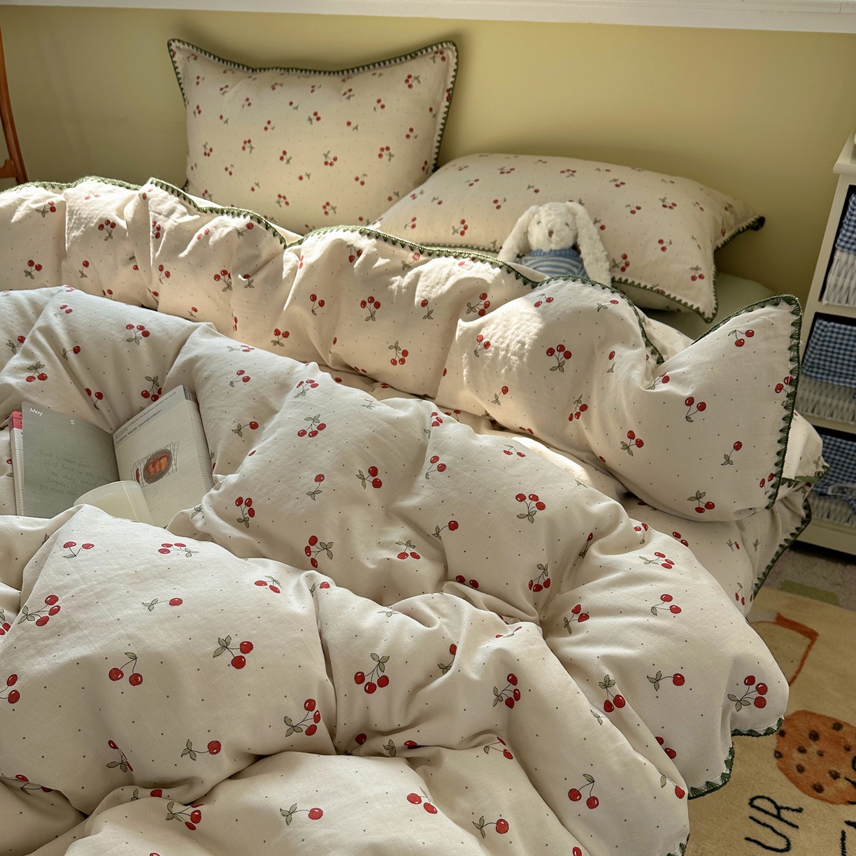 91家纺网 家纺一手货源 找家纺 （总）瑞莱 2026新款A类全棉纯棉有氧双层纱四件套