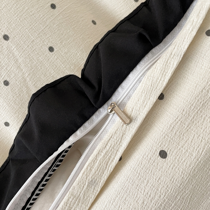 91家纺网 家纺一手货源 找家纺 （总）同田家纺 2026新款云感双层纱花边床盖四件套