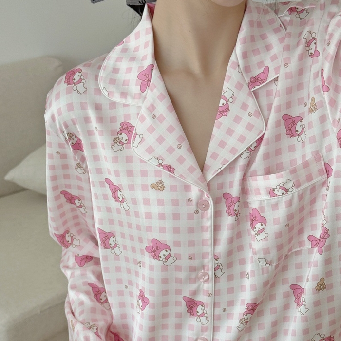 91家纺网 家纺一手货源 找家纺 （总）妍景家居生活馆 2026春夏新款冰雪丝-格格美乐蒂家居服