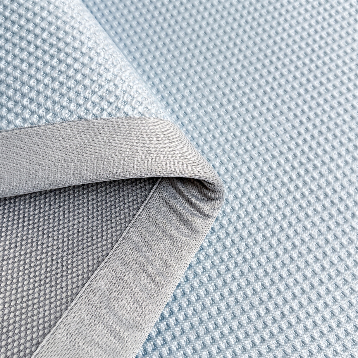 91家纺网 家纺一手货源 找家纺 （总）雯豆家纺 2026春夏新款PE中分子豆豆凉席平铺席子三件套可水洗-墨蝶