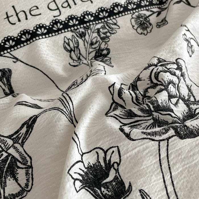 91家纺网 家纺一手货源 找家纺 同田家纺 2026新款云感双层纱花边床盖四件套 床盖-繁花序