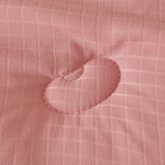 91家纺网 家纺一手货源 找家纺 优雅星家纺 2026新款提花A类原棉大豆纤维被子被芯春秋被冬被供货直播网销 豆沙色