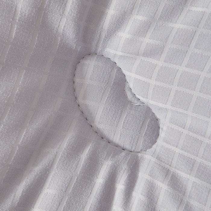 91家纺网 家纺一手货源 找家纺 优雅星家纺 2026新款提花A类原棉大豆纤维被子被芯春秋被冬被供货直播网销 灰色